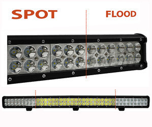 Barra LED CREE Fila Dupla 234W 16200 Lumens para 4X4 - Camião - Trator Spot VS Flood