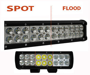Barra LED CREE Fila Dupla 54W 3800 Lumens para 4X4 - Quad - SSV Spot VS Flood