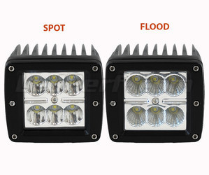 Farol adicional LED Quadrado 24W CREE para 4X4 - Quad - SSV Spot VS Flood