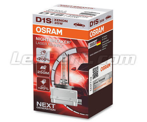 Lâmpada Xénon D1S Osram Xenarc Night Breaker Laser +200% - 66140XNL no seu Embalagem