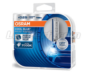 Lâmpadas Xénon D2S Osram Xenarc Cool Blue Boost 7000K ref: 66240CBB-HCB em embalagens de 2 lâmpadas