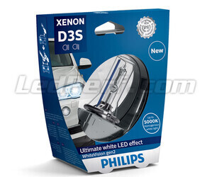 Lâmpada Xénon D3S Philips WhiteVision Gen2 +120% 5000K - 42403WHV2S1
