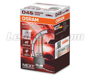 Lâmpada Xénon D4S Osram Xenarc Night Breaker Laser +200% - 66440XNL no seu Embalagem