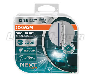 Par de Lâmpadas D4S Xenon Osram Xenarc Cool Blue Intense NEXT GEN 6200K em sua embalagem - 66440CBN-HCB
