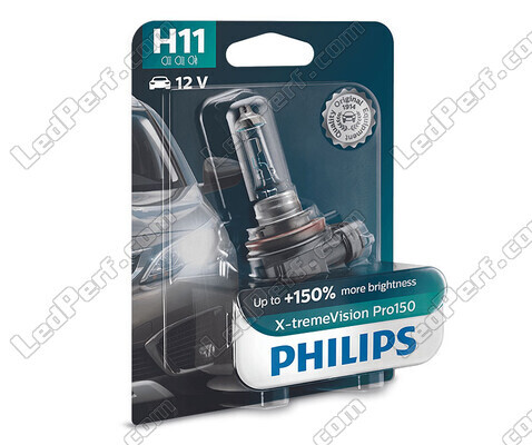 1x Lâmpada H11 Philips X-tremeVision PRO150 55W 12V - 12362XVPB1