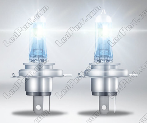 Iluminação de um par de lâmpadas 9003 (H4 - HB2) Osram Night Breaker Laser +150%