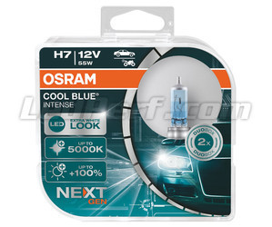 Par de lâmpadas Osram H7 Cool blue Intense Next Gen LED 5000K