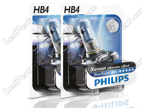 Lâmpadas Philips HB4 (9006) BlueVision Ultra - Ultimate   Xénon Efeito