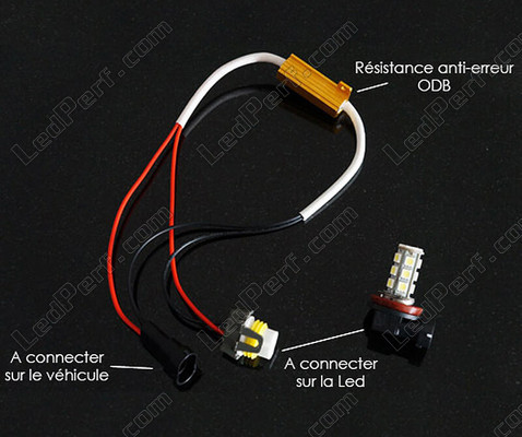 LED Lâmpada 9145 - H10 com opção anti-erro OBD - 6000K Xénon