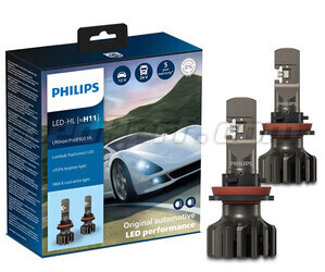 Kit de lâmpadas H11 LED PHILIPS Ultinon Pro9100 +350% 5800K - LUM11362U91X2