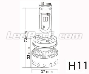 Mini LED H11 LED alta potência Tuning