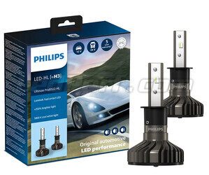 Kit de lâmpadas H3 LED PHILIPS Ultinon Pro9100 +350% 5800K - LUM11336U91X2