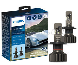 Kit de lâmpadas H4 LED PHILIPS Ultinon Pro9100 +350% 5800K - LUM11342U91X2