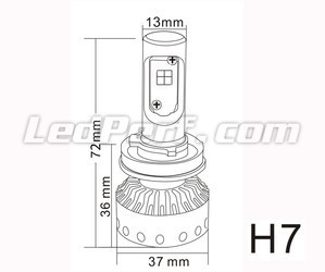 Mini Lâmpada LED H7 Tuning