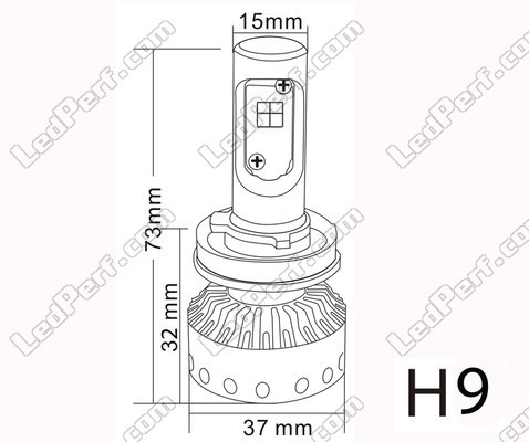 Mini LED H9 LED alta potência Tuning