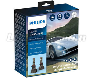 Kit de lâmpadas HB3 (9005) LED PHILIPS Ultinon Pro9100 +350% 5800K - LUM11005U91X2