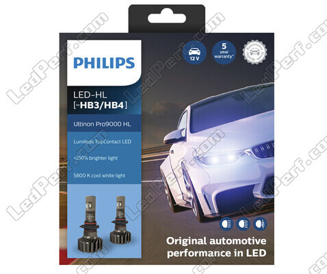 Kit de lâmpadas HB4 LED PHILIPS Ultinon Pro9000 +250% 5800K - 11005U90CWX2