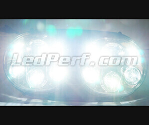 Farol moto Full LED para Harley Davidson Road Glide (1998-2014) Iluminação Branco puro