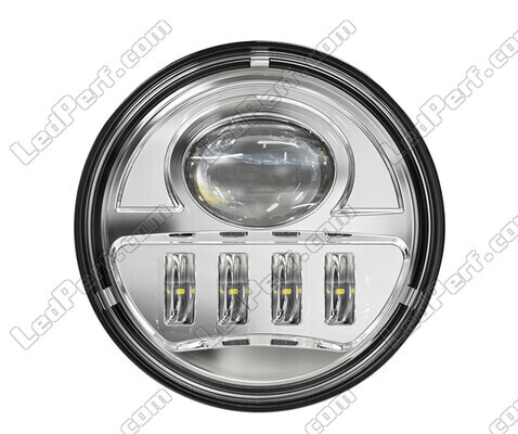 Ópticas LED Cromadas de 4,5 polegadas para faróis auxiliares - Tipo 1