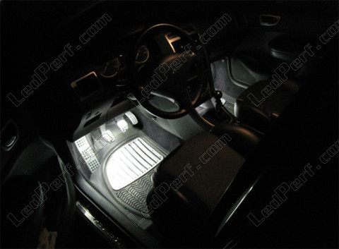 Piso / espaço para os pés, Fita de LED branco estanque impermeável 60cm Peugeot 307