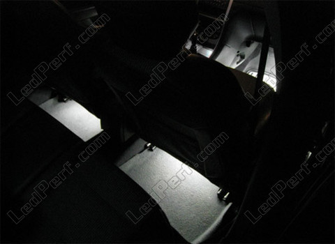 Piso / espaço para os pés, Fita de LED branco estanque impermeável 60cm Peugeot 307