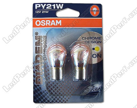 Lâmpada Chrome 7507 - 12496 - PY21W laranja Philips silver vision