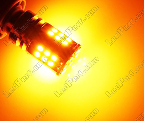 Lâmpada LED Laranja 1156A - 7506A - P21W LEDs R5W 1156A - 7506A - P21W P21 5W PY21W LEDs Laranja Casquilho BAU15S BA15S