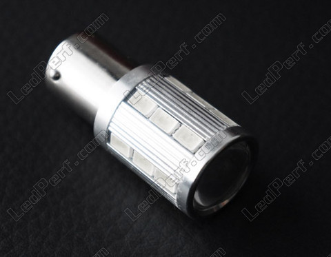 LED 1156A - 7506A - P21W magnifier laranja alta potência com lupa para Piscas