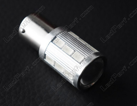 LED 1156R - 7506R - P21W magnifier vermelho alta potência com lupa para luzes