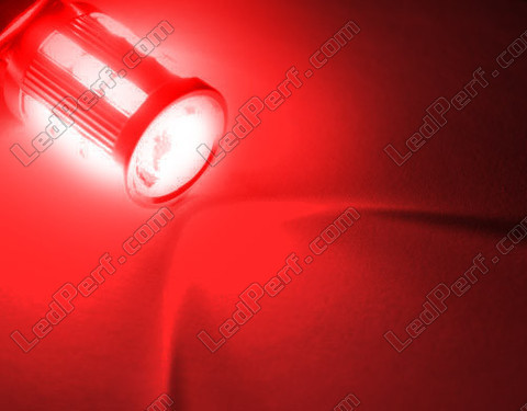 LED 1156R - 7506R - P21W magnifier vermelho alta potência com lupa para luzes