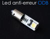 Lâmpada LED BAX9S 64132 - H6W Anti-erro OBD branco Efeito xénon