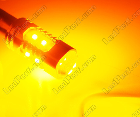 Lâmpada LED H21W Laranja LEDs Ao Pormenor LEDs H21W 64136 - HY21W Casquilho BAY9S 12V