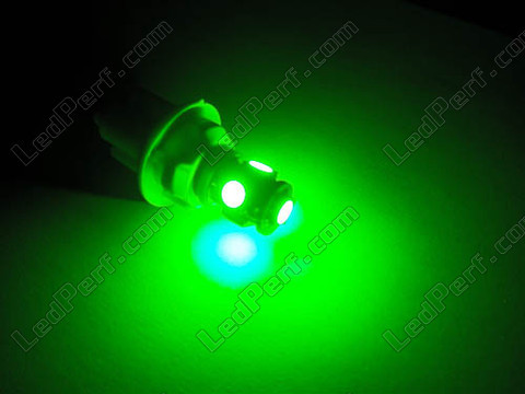 Lâmpada LED 168 - 194 - T10 W5W Xtrem Verde Efeito xénon