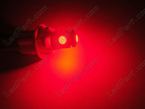 Lâmpada LED 168R - 194R  - 2825R - T10 W5W Xtrem Vermelho Efeito xénon