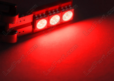 LED 168R - 194R  - 2825R - T10 W5W Motion vermelho  sem erro computador de bordo - Iluminação lateral -