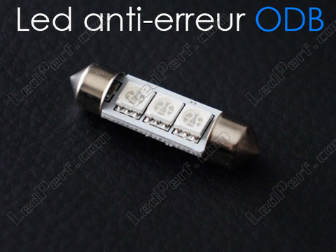 Lâmpada LED 37mm 6418 - C5W Sem erro Odb - Anti-erro OBD Azul