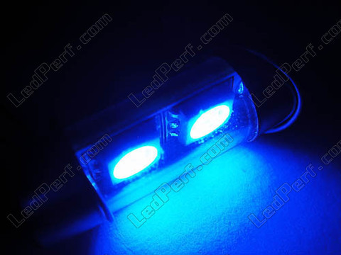 LED Festoon Luz de Teto, Bagageira, porta-luvas, chapa de matrícula azul 31mm - DE3175 - DE3022 - C3W