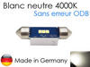 Lâmpada LED 37mm 6418 - C5W Sem erro Odb - Anti-erro OBD 5000K