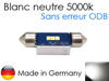 Lâmpada LED 37mm 6418 - C5W Sem erro Odb - Anti-erro OBD 5000K