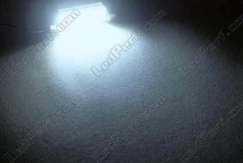 LED Festoon Luz de Teto, Bagageira, porta-luvas, chapa de matrícula branco 39mm - C7W