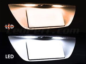 LED Chapa de matrícula Audi A5 (8T) antes e depois