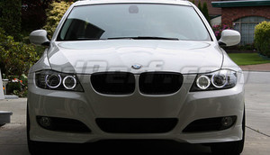 LED Angel eyes BMW Serie 3 (E90 E91) Fase 2 LCI com xénon