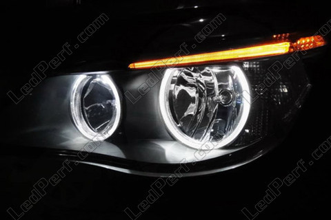 LED Angel eyes BMW Série 5 E60 E61 LCI Sem xénon de fábrica