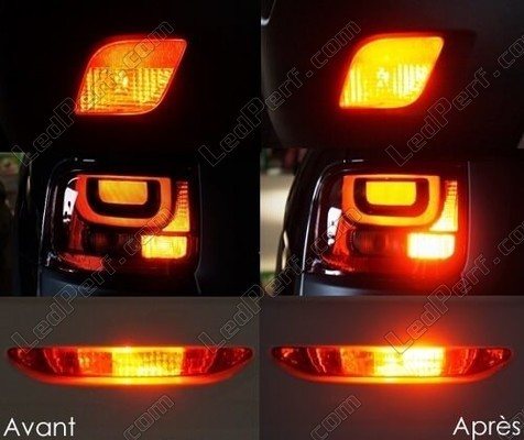 LED Luz de nevoeiro traseira Mini Paceman (R61) antes e depois