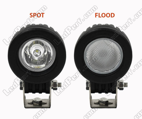Feixe luminoso Spot vs Flood Aprilia RS 250