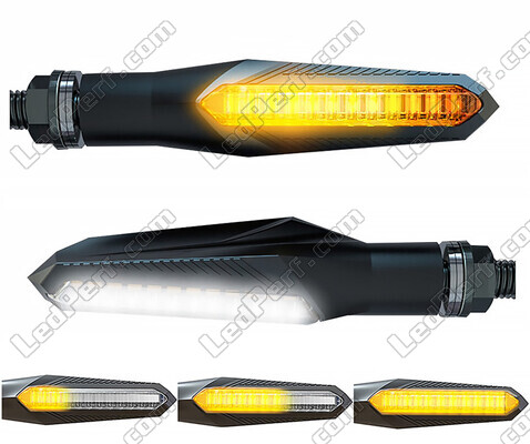 Piscas LED dinâmicos 2 em 1 com luzes diurnas integradas para Honda CB 650 F