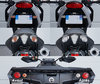 LED Piscas traseiros Suzuki GSX-S 125 antes e depois