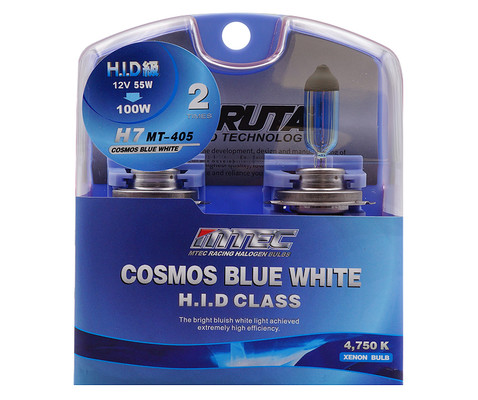 Lâmpada de gás xénon H1 MTEC Cosmos Blue