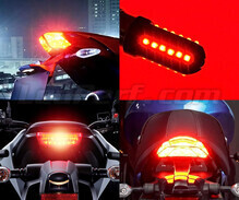 Pack de lâmpadas LED para luzes traseiras / luzes de stop de Kawasaki ZZR 1200