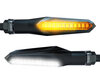 Piscas LED dinâmicos + Luzes diurnas para Royal Enfield Sixty 5 500 (2002 - 2006)